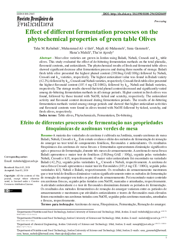 (PDF) Effect of different fermentation processes on the phytochemical ...