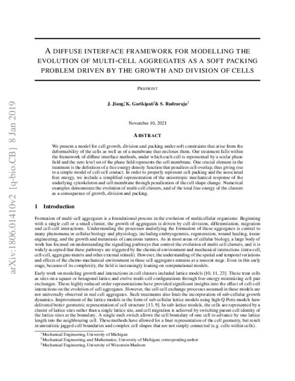 (PDF) A Diffuse Interface Framework for Modeling the Evolution of Multi ...
