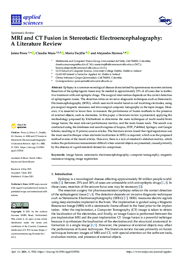 (PDF) MRI and CT Fusion in Stereotactic Electroencephalography: A ...