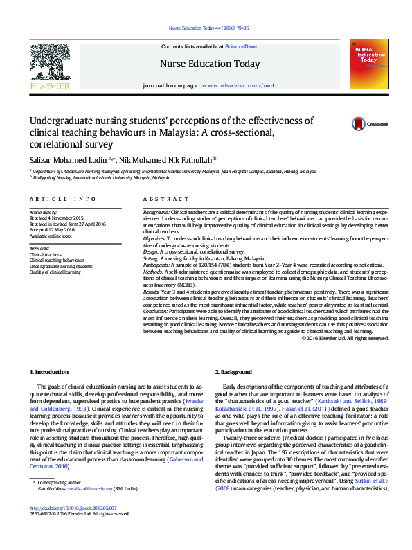 (PDF) Undergraduate nursing students’ perceptions of substance use and ...