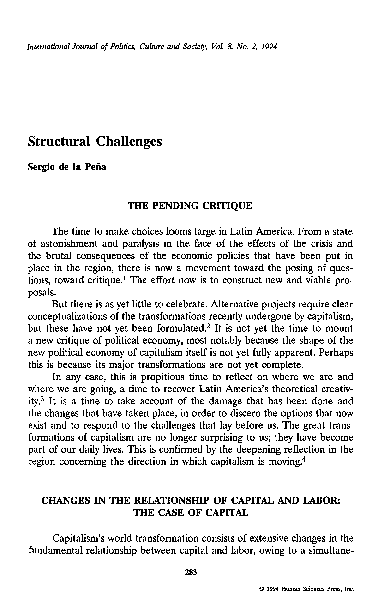 (PDF) Structural challenges | Sergio Peña - Academia.edu
