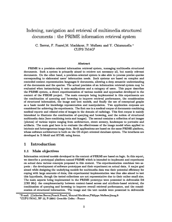 (PDF) Indexing, navigation and retrieval of multimedia structured ...