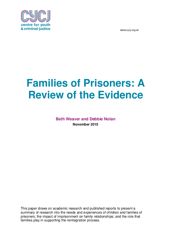 (PDF) Families of Prisoners: A Review of the Evidence