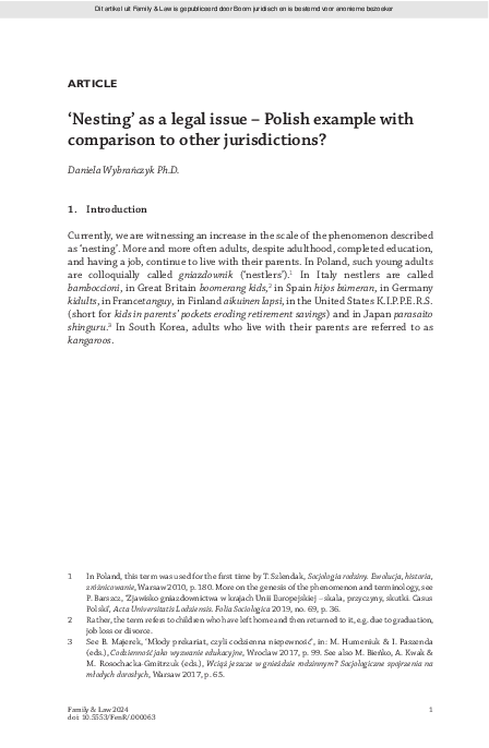 (PDF) ‘Nesting’ as a legal issue – Polish example with comparison to ...