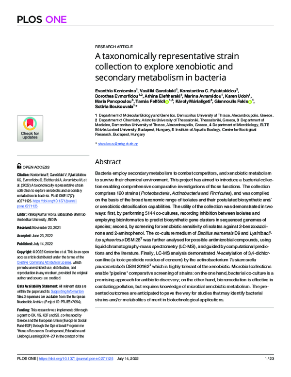 (PDF) A taxonomically representative strain collection to explore ...