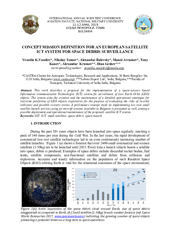 (PDF) CONCEPT MISSION DEFINITION FOR AN EUROPEAN SATELLITE ICT SYSTEM ...