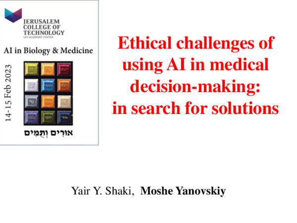(PDF) Ethical challenges of using AI in medical decision-making: in ...