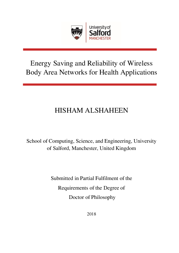 (PDF) Energy saving and reliability of wireless body area networks for ...