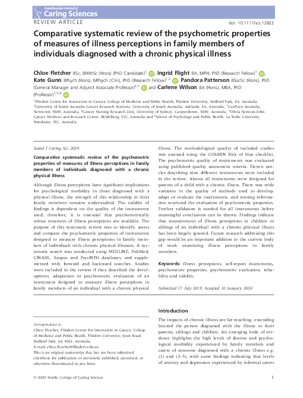 (PDF) Comparative systematic review of the psychometric properties of ...