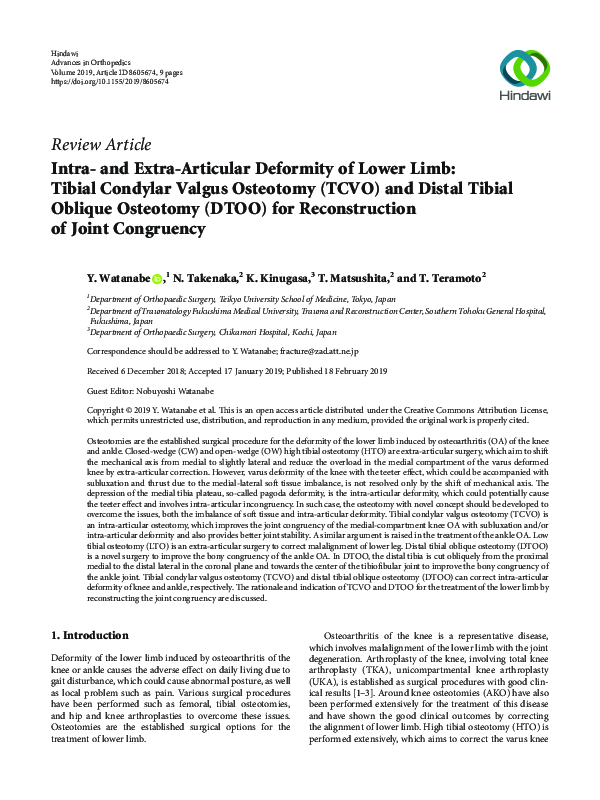 (PDF) Intra- and Extra-Articular Deformity of Lower Limb: Tibial ...