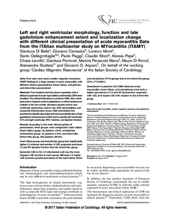 (PDF) Left and right ventricular morphology, function and late ...