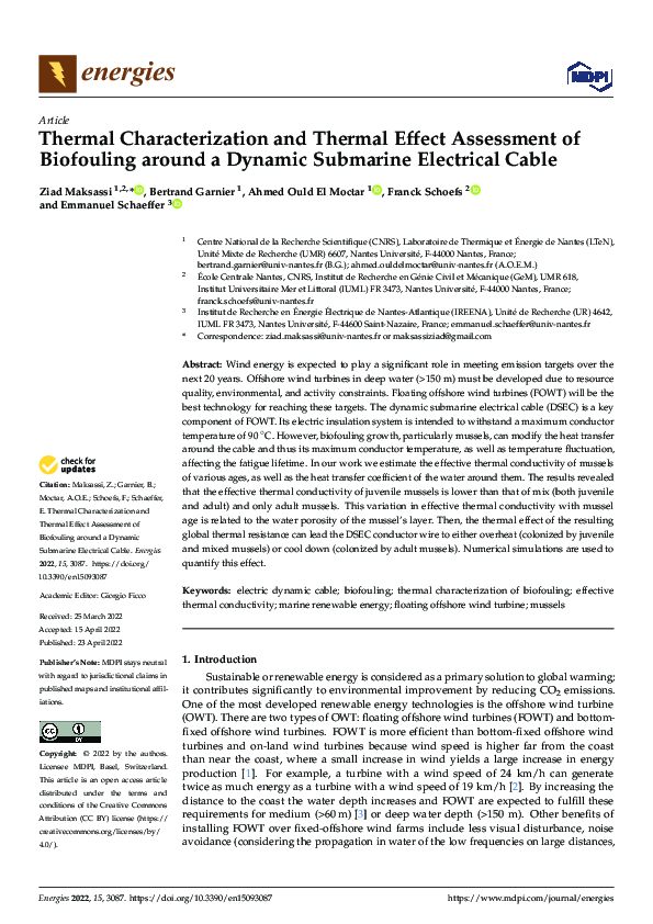 (PDF) Thermal Characterization and Thermal Effect Assessment of ...