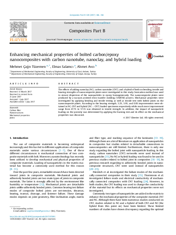 (PDF) Enhancing mechanical properties of bolted carbon/epoxy ...
