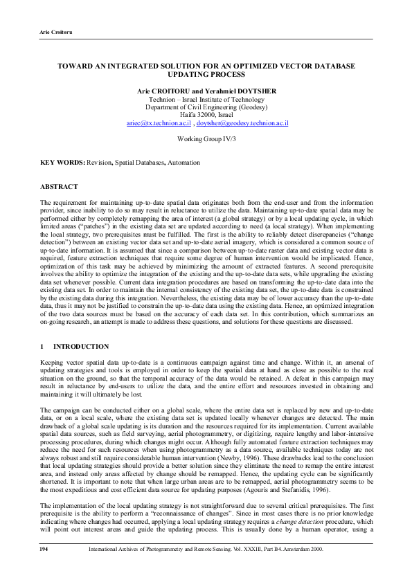 (PDF) Toward an Integrated Solution for an Optimized Vector Database ...