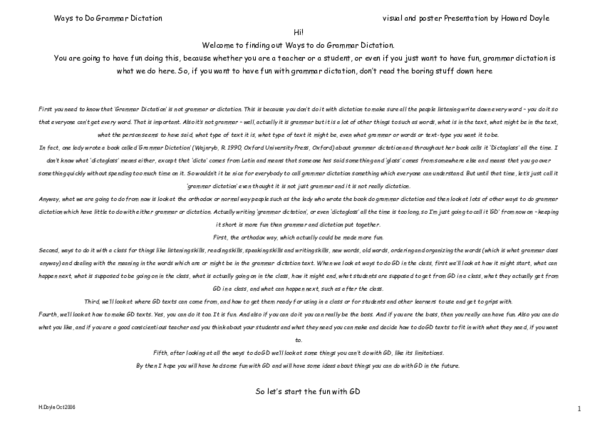 (PDF) Ways to Do Grammar Dictation visual and poster Presentation by ...