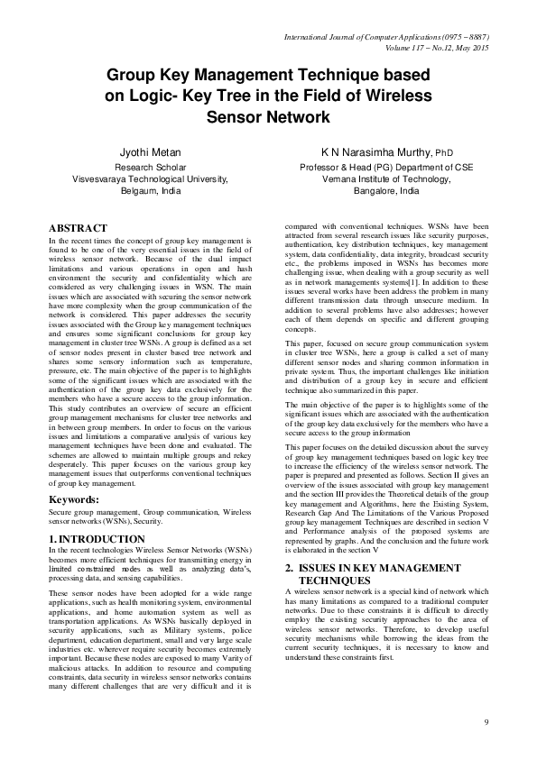 (PDF) Group Key Management Technique based on Logic- Key Tree in the ...