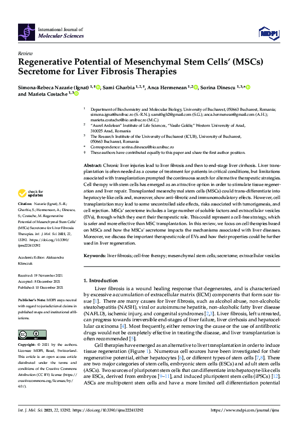 (PDF) Regenerative Potential of Mesenchymal Stem Cells’ (MSCs ...