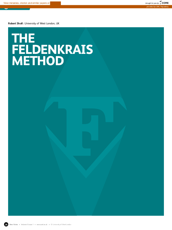 Pdf The Feldenkrais Method