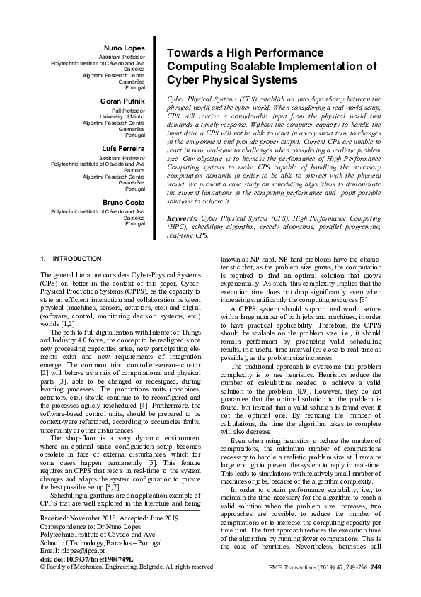 (PDF) Towards a high performance computing scalable implementation of ...