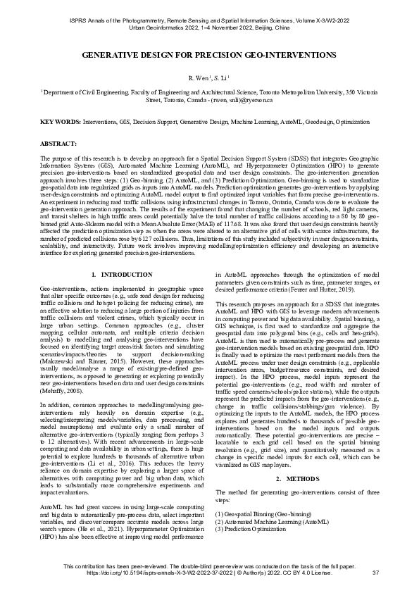 (PDF) Generative Design for Precision Geo-Interventions