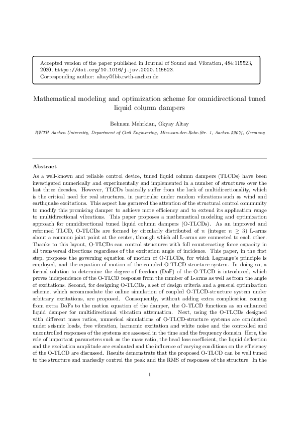 (PDF) Mathematical modeling and optimization scheme for omnidirectional ...