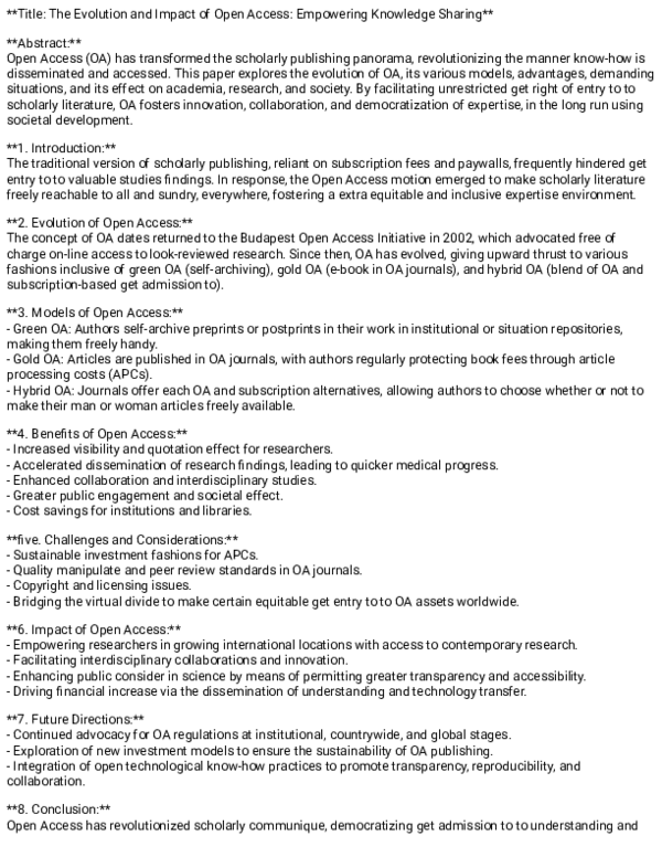 (PDF) Open Access