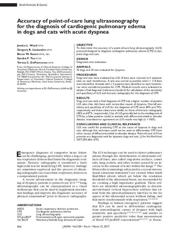 (PDF) Accuracy of point-of-care lung ultrasonography for the diagnosis ...
