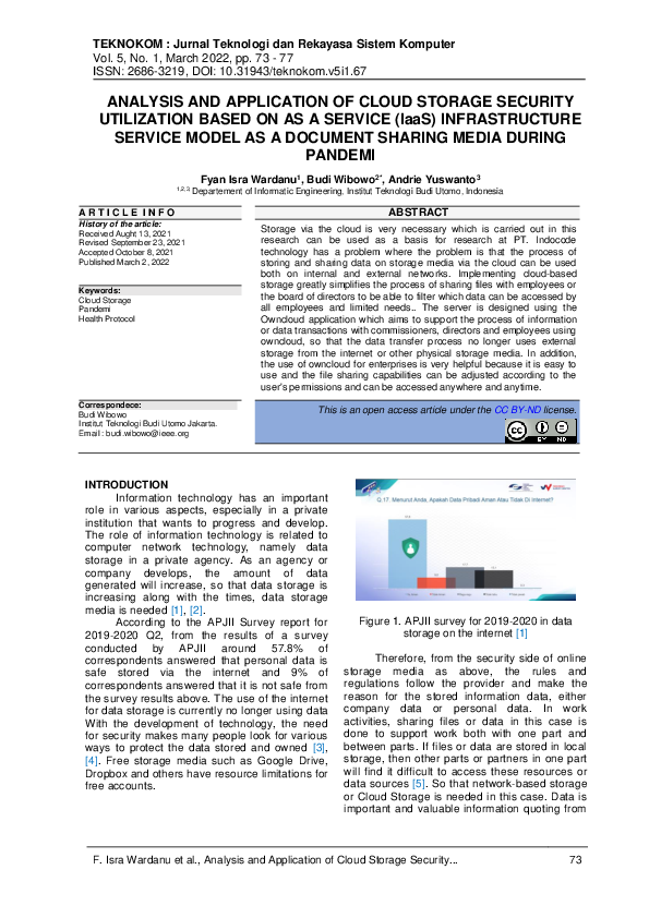 (PDF) ANALYSIS AND APPLICATION OF CLOUD STORAGE SECURITY UTILIZATION ...