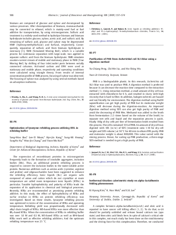 (PDF) Optimization of lysozyme refolding process utilizing RTIL in ...