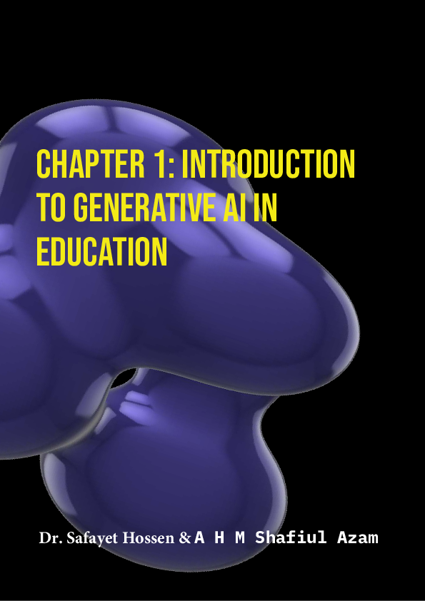 (PDF) Chapter 1 Introduction to Generative AI in Education V