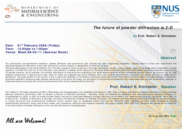 (PDF) The Future of Powder Diffraction Is 2-D