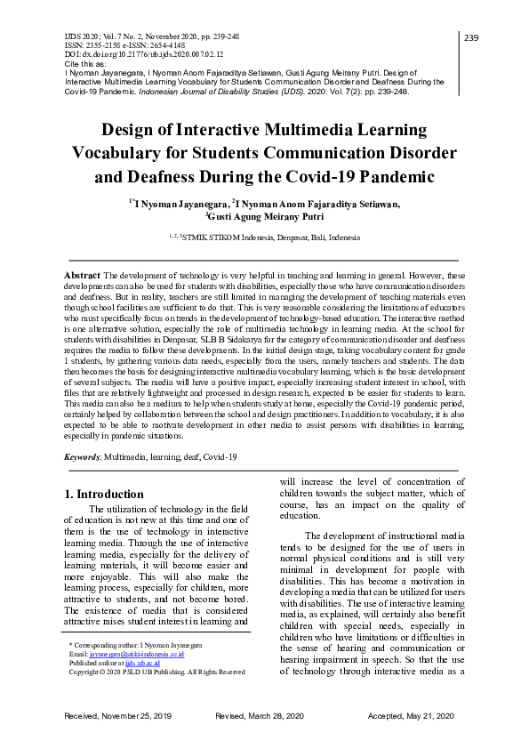 (PDF) Design of Interactive Multimedia Learning Vocabulary for Students ...
