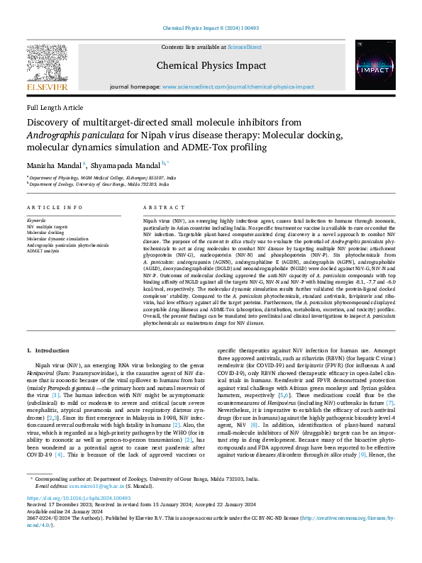 (PDF) Discovery of multitarget-directed small molecule inhibitors from ...