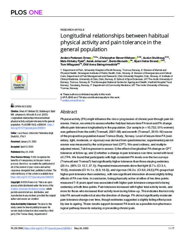 (PDF) Longitudinal relationships between habitual physical activity and ...