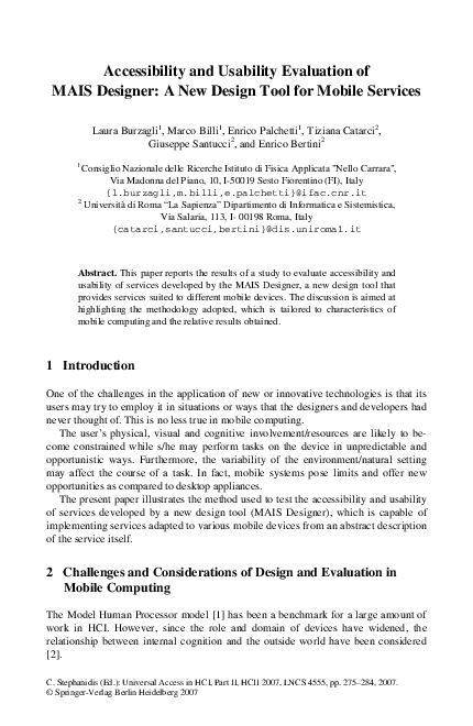 (PDF) Accessibility and Usability Evaluation of MAIS Designer: A New ...
