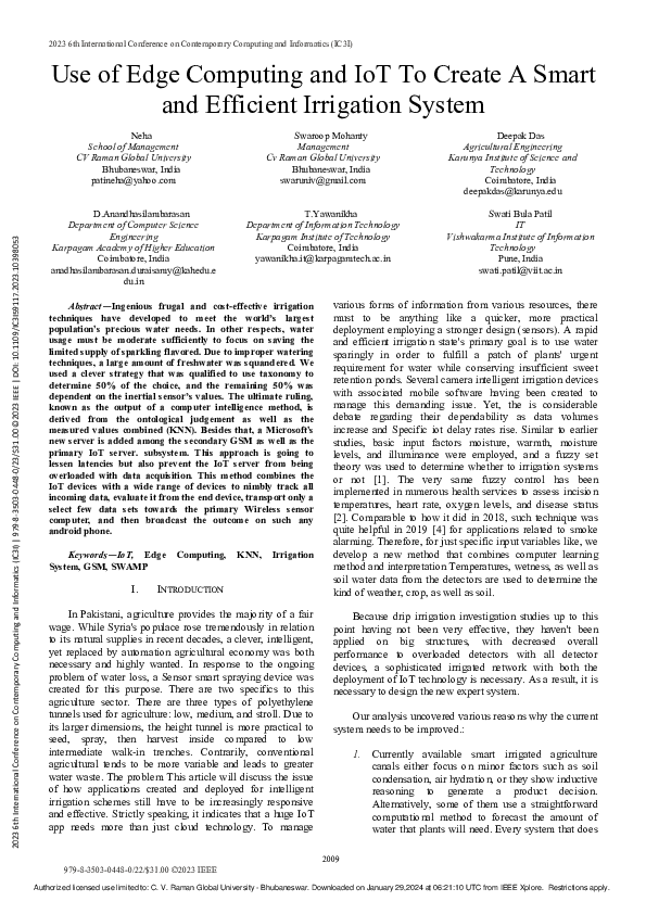 (PDF) Use of Edge Computing and IoT To Create A Smart and Efficient ...
