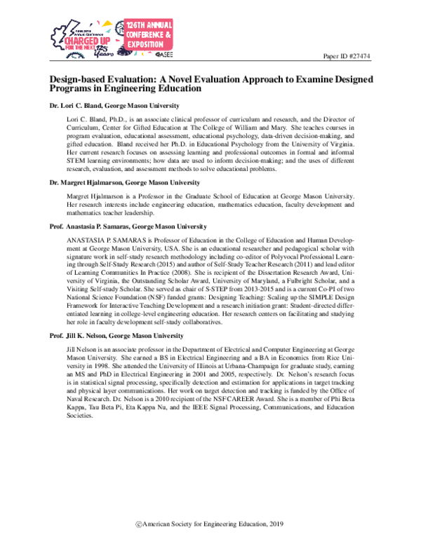 (PDF) Design-based Evaluation: A Novel Evaluation Approach to Examine ...