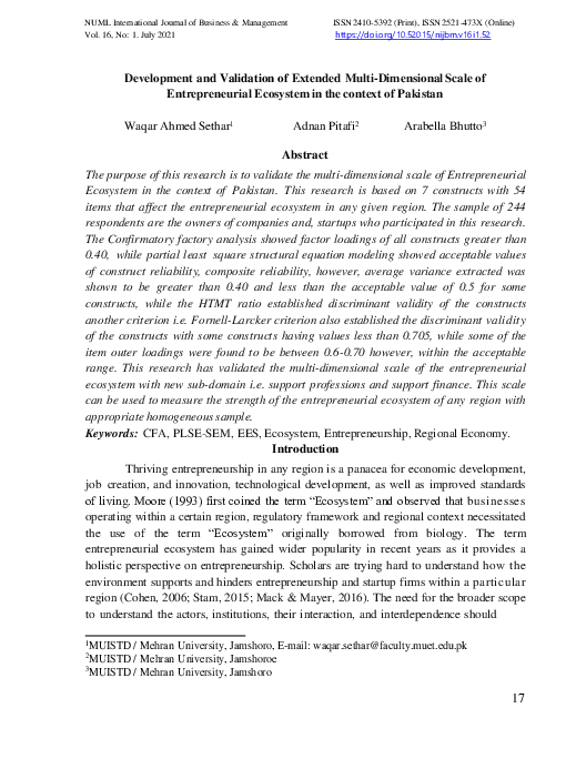 (PDF) Development and Validation of Extended Multi-Dimensional Scale of ...
