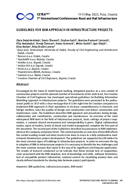 (PDF) Guidelines for BIM approach in infrastructure projects