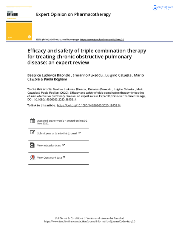 (PDF) Efficacy and safety of triple combination therapy for treating ...