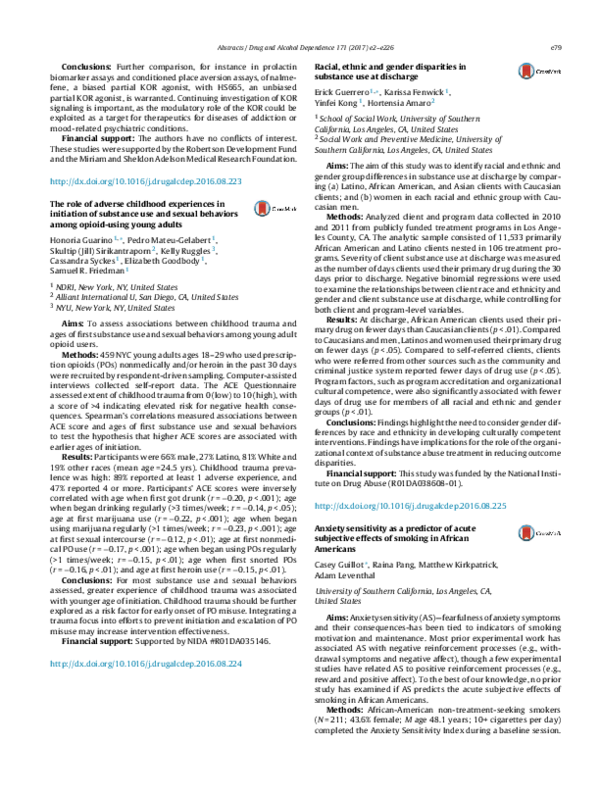(PDF) The role of adverse childhood experiences in initiation of ...