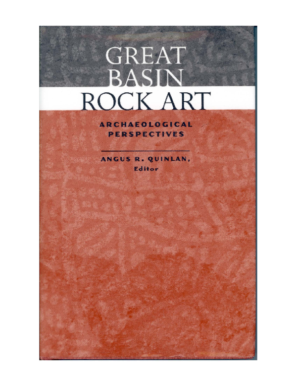 (PDF) Grinding Stone and Pecking Rock: Rock Art of the High Basins ...