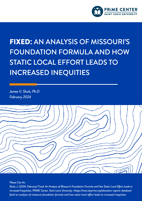 (PDF) Fixed: An Analysis of Missouri's Foundation Formula and How ...