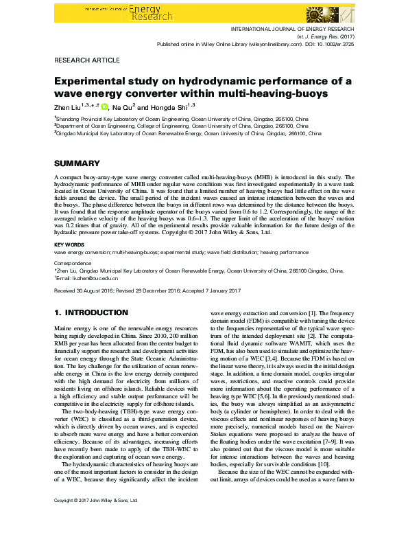 (PDF) Experimental study on hydrodynamic performance of SWATH vessels ...