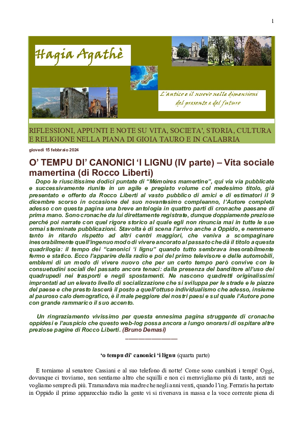 Canonici 'i lignu (4a p.)