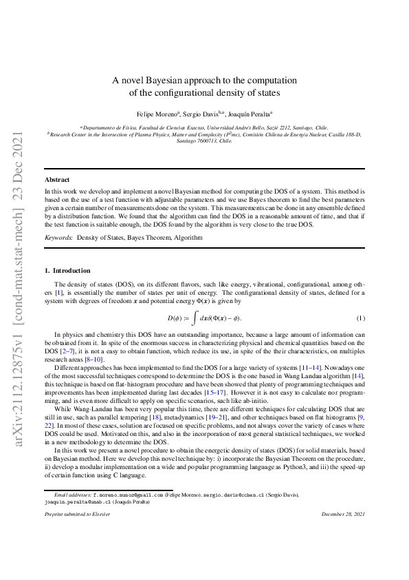 (PDF) A novel Bayesian approach to the computation of the ...