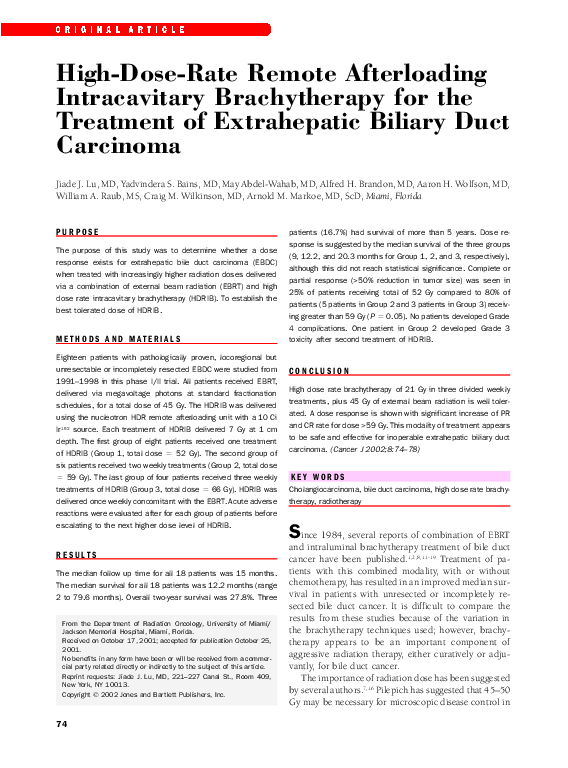 (PDF) High-dose-rate remote afterloading intracavitary radiation ...