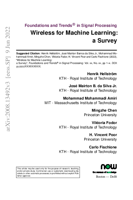 (PDF) Wireless for Machine Learning