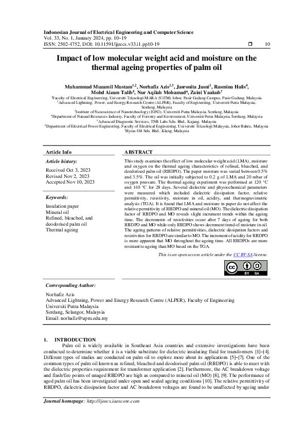 (PDF) Impact of low molecular weight acid and moisture on the thermal ...