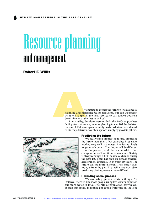 (PDF) Resource Planning and Management